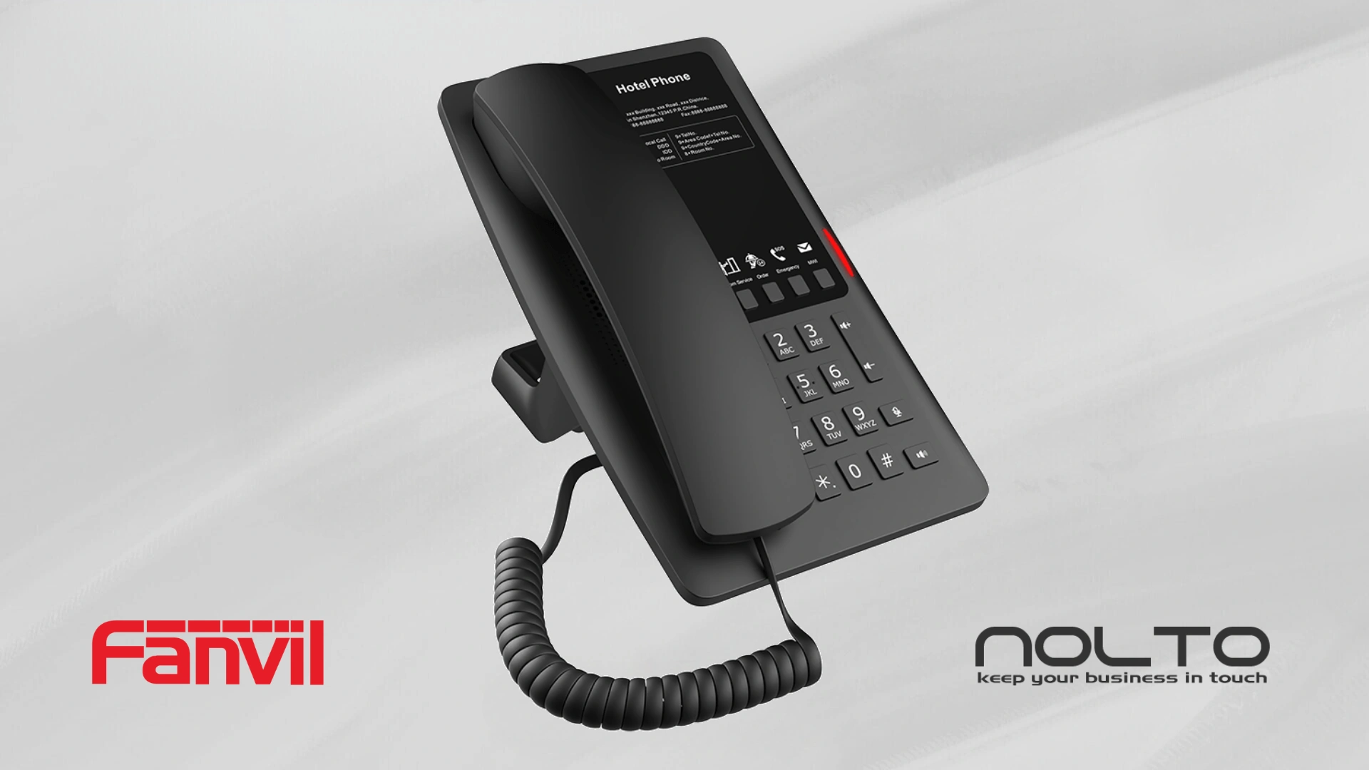 Favil H4 Zarif Tasarımlı Oteller İçin İdeal IP Telefon (RU)